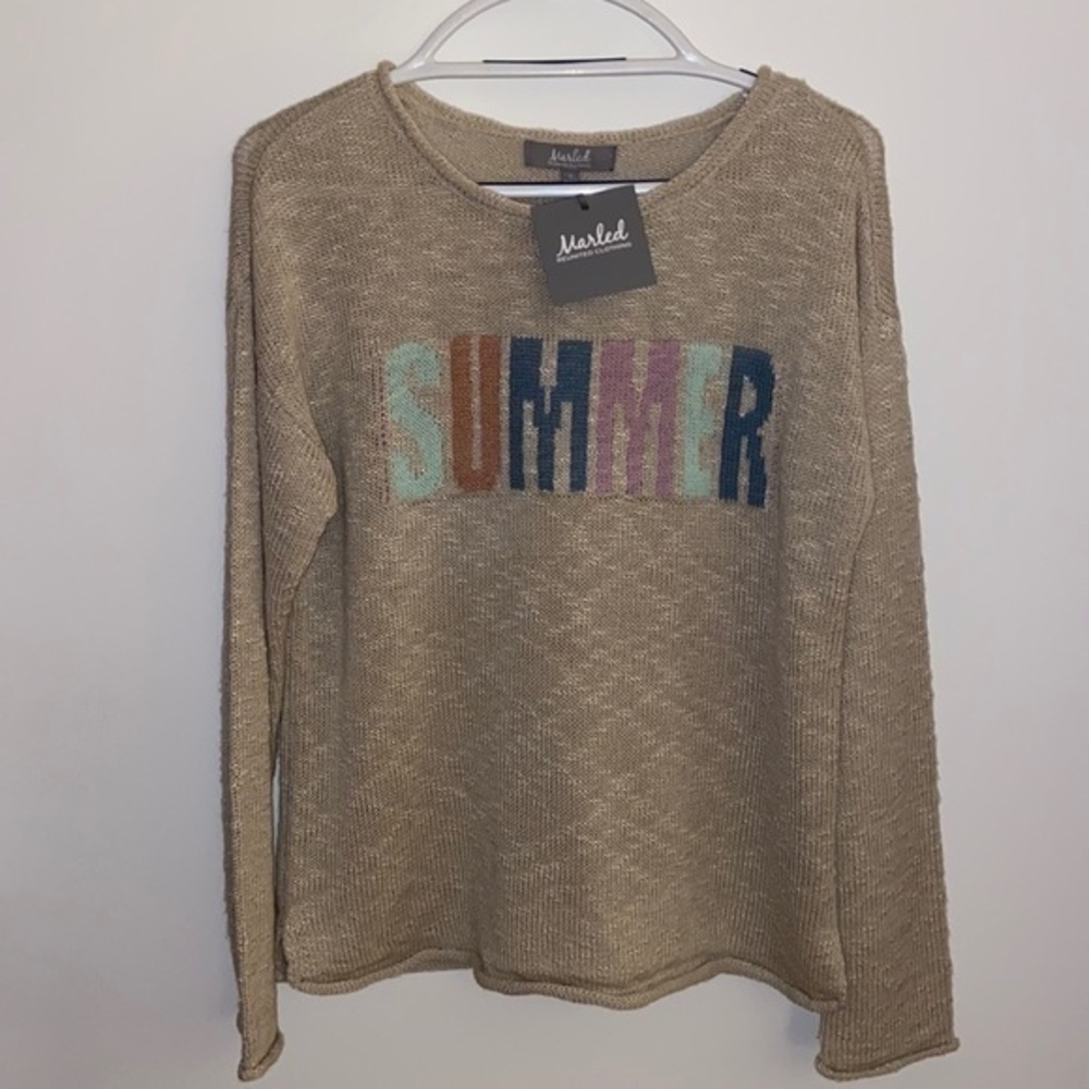 Marled lightweight sweater